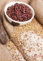  Steamed  Rice berry ,healthy food&ingredient.