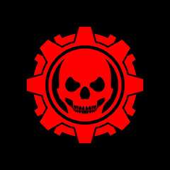 Skull Gears Red