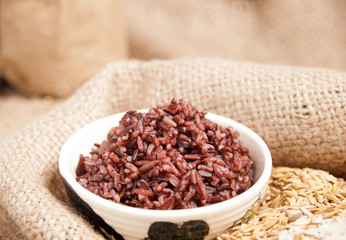  Steamed  Rice berry ,healthy food&ingredient.