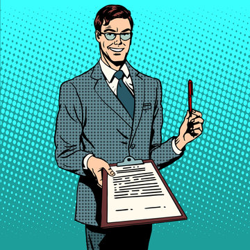signing contract signature document