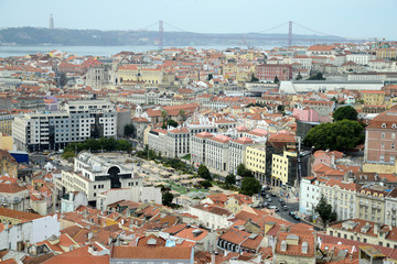 Fototapeta na wymiar Vue générale de Lisbonne