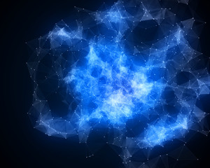 Abstract nebula in space