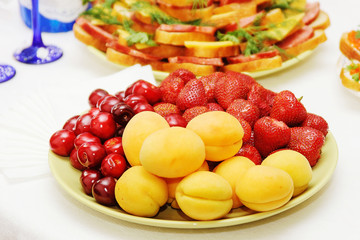 fresh fruits and berries mixed collection