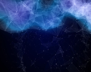 Abstract nebula in space