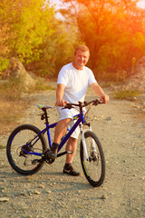 Mountain Bike cyclist riding outdoor