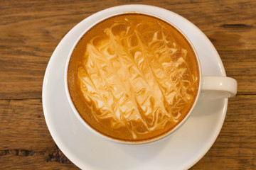 A cup of Hot coffee late