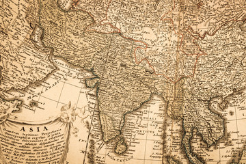 アンティークの世界地図