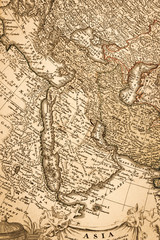 アンティークの世界地図