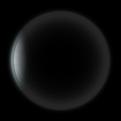 Phase of the moon from new to full.