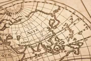 アンティークの世界地図