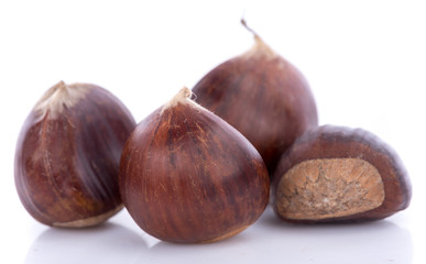 Raw chestnuts
