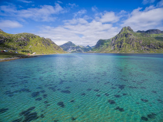 Clear water fjord