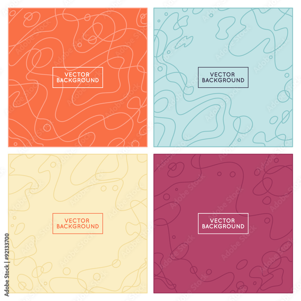 Poster vector decorative abstract background