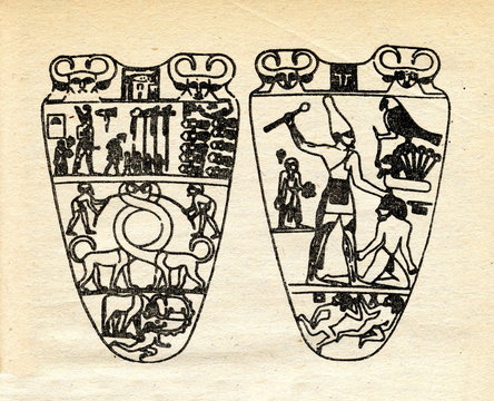 Both sides of the Narmer Palette