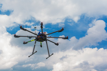 Multicopter in flight