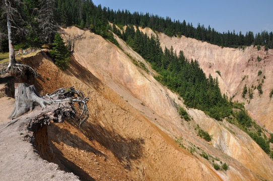 Ravine, erosion of geological layers
