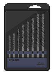 Drill bits box. Color