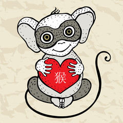 Chinese zodiac Monkey. 