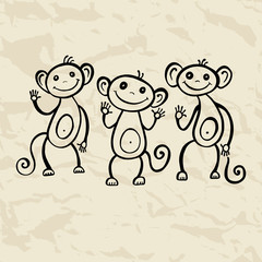 Chinese zodiac Monkey. 