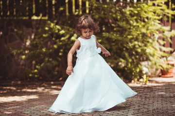 Fototapeta premium Girl in dress