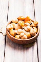 Pickled white boletus