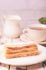 Sweet piece of Napoleon cake