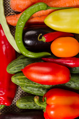 Set of fresh vegetables