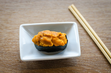 sea urchin eggs sushi