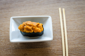 sea urchin eggs sushi