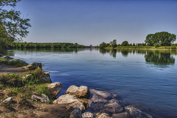 Fototapeta na wymiar Ticino River - Pavia, Italy