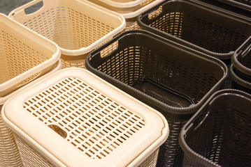  stack of plastic bucket