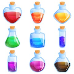 Potion Boutles For Match Three Puzzle  Game