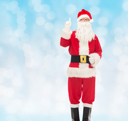 man in costume of santa claus
