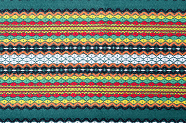 Bulgarian embroidery green ,seamless decorative traditional national design pattern
