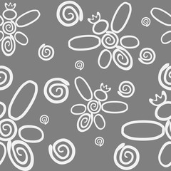 Fototapeta premium A background with bees and swirls