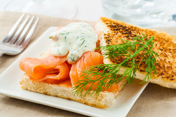 Salmon sandwich