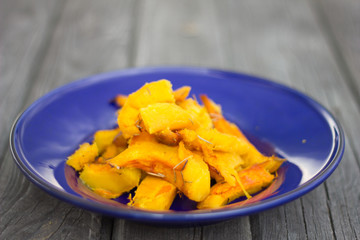 Roasted pumpkin.