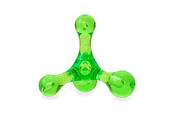 Green plastic body massager.