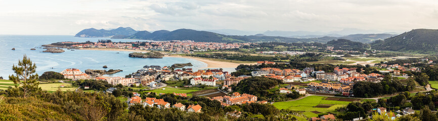 Fototapeta na wymiar Panorama of Noja in Cantabria, Spain