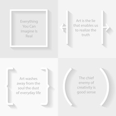 Fototapeta premium Citations, word and brackets 