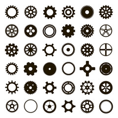 36 gear icons