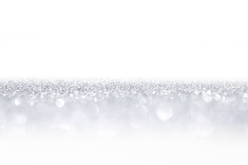 Silver glitter background