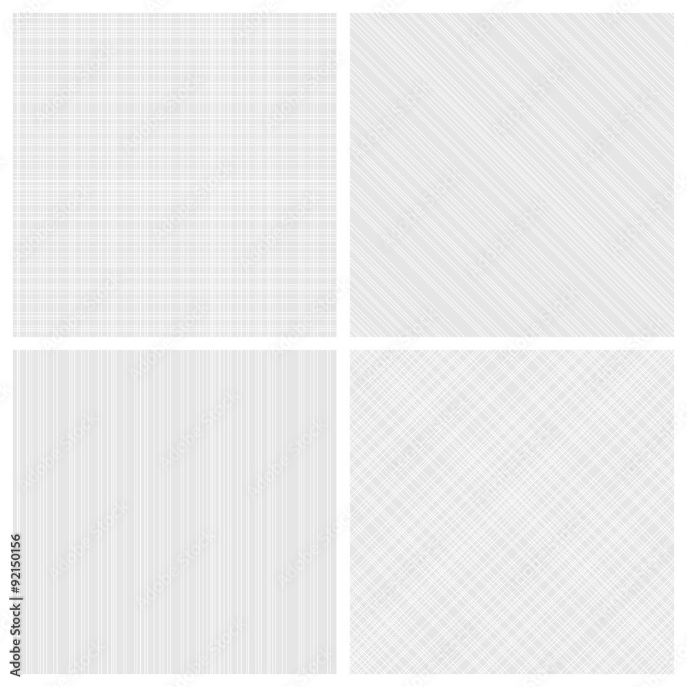 Sticker set of monochrome hatch seamless patterns