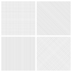 Set of monochrome hatch seamless patterns