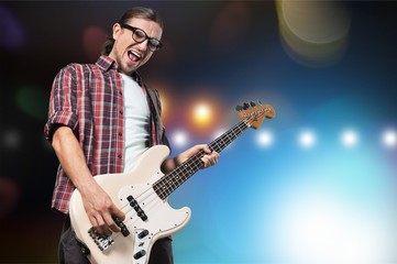 Obraz premium Bassist.