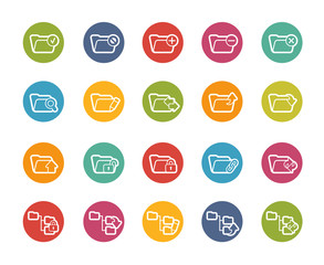 Folder Icons - 1 of 2 -- Printemps Series