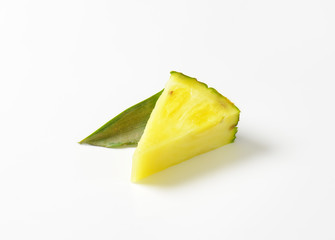 Fresh pineapple wedge