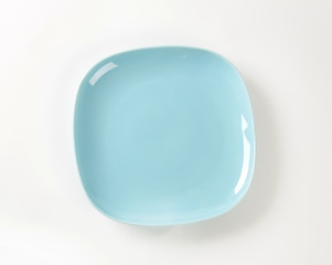 Light blue square plate