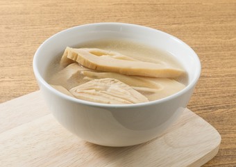 Chinese Bamboo Shoot with Chinese Mushrooms Soup