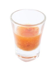 Thai Spicy and Sour Sauce on A White Background